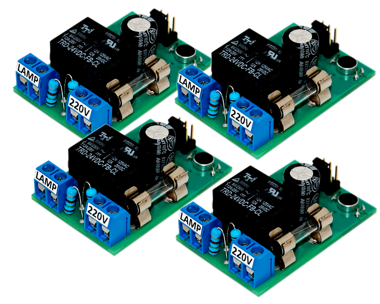 Хлопковые выключатели света «CLAPS MAX Free X4» - 4 штуки в комплекте