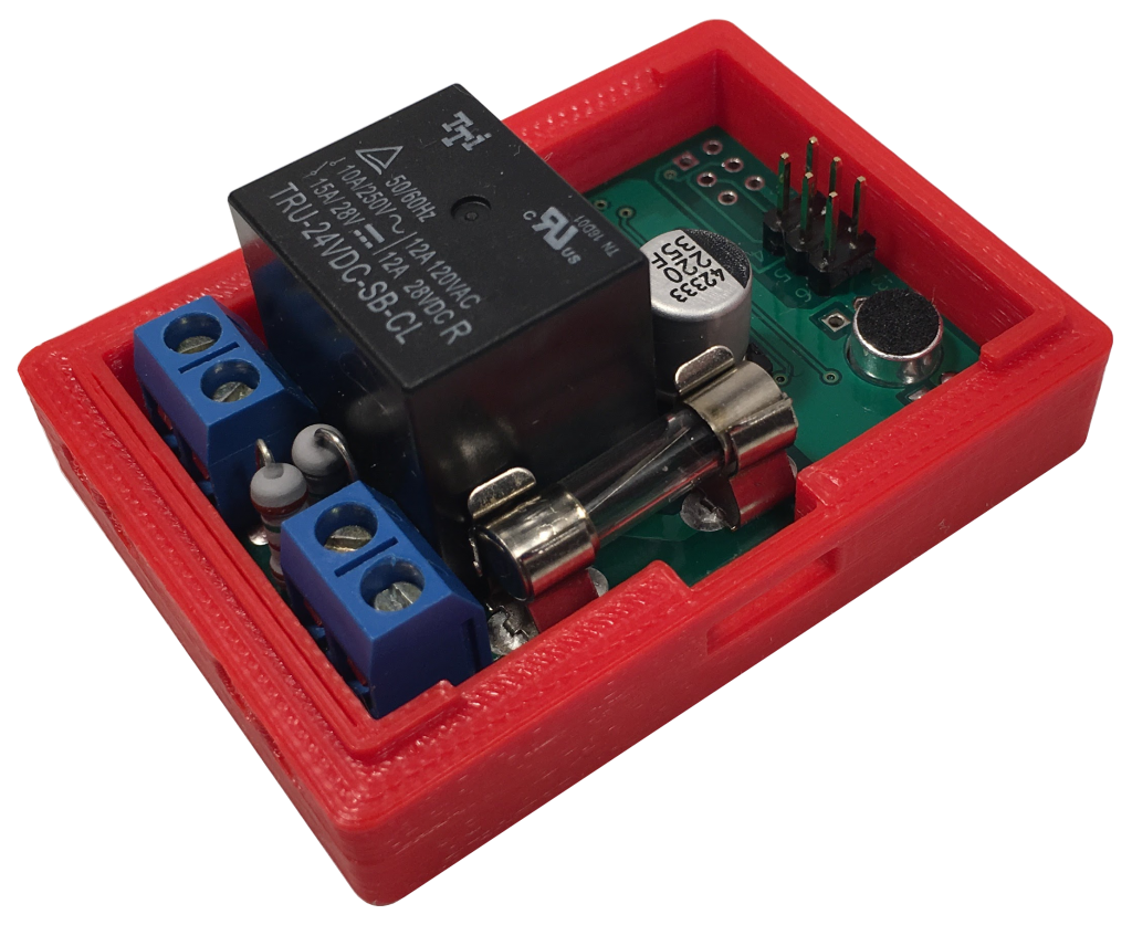 Акустический (звуковой) выключатель света SONIC ONE - электронная плата в нижней части корпуса. Может срабатывать на хлопок.