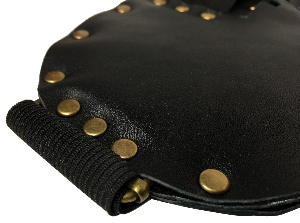 Маска из кожи для прибора осознанных сновидений DreamStalker Ultra LX, пряжка для крепления резинки с левой стороны