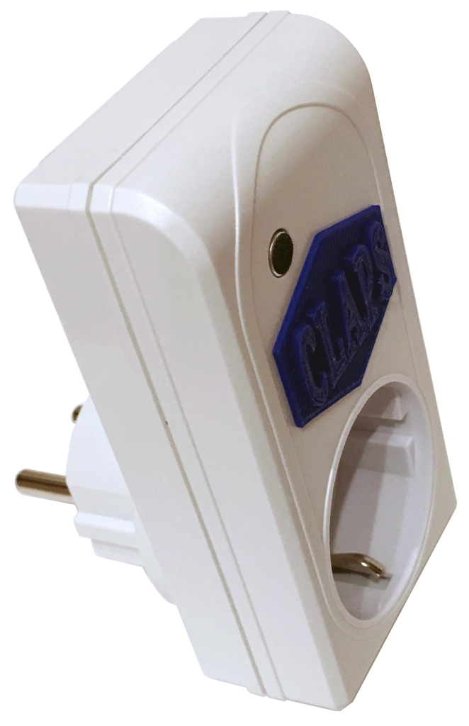 Хлопковый выключатель CLAPS PLUG в пластиковом корпусе белого цвета. Замечательно срабатывает даже на слабые хлопки руками, совершенно невосприимчив к разным шумам и другим звукам.